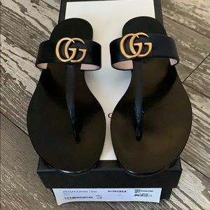 Gucci Marmont GG Thong Sandal